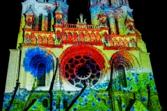 Bleuet de France lors du spectacle Couleurs d'été à la cathédrale de Laon