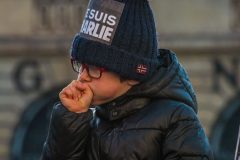 La jeunesse présente lors de la manifestation en soutien à Charlie Hebdo