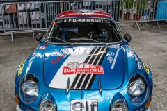 Alpine A110 lors du rallye Monte-Carlo Historique
