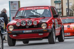 Golf GTI lors du rallye Monte-Carlo Historique