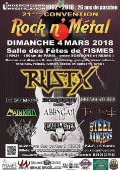 Affiche Convention Rock n'Metal de Fismes 21