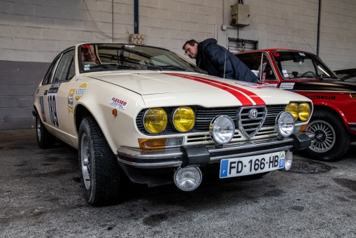 Alfetta GTV lors du rallye Monte-Carlo Historique