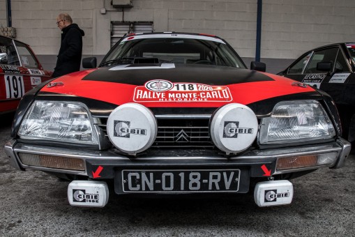 Citroen CX lors du rallye Monte-Carlo Historique