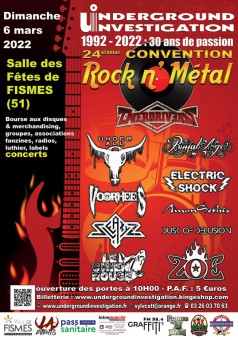 Affiche Convention Rock n'Metal de Fismes 24