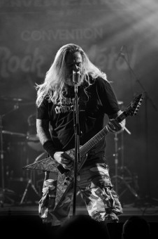 Voorhees en concert lors de la 24e Convention Rock n'Metal